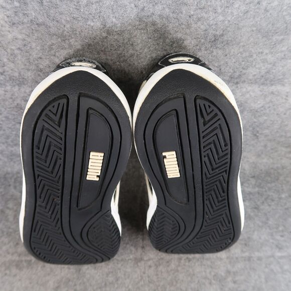 Puma Shoes Mens 9 Casual Sneakers Court Trainer Athletic Black White Comfort Gym main image 2